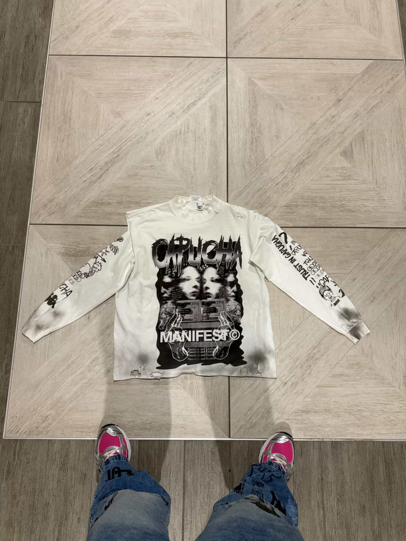 "The Nano Sketch" Distressed Tee